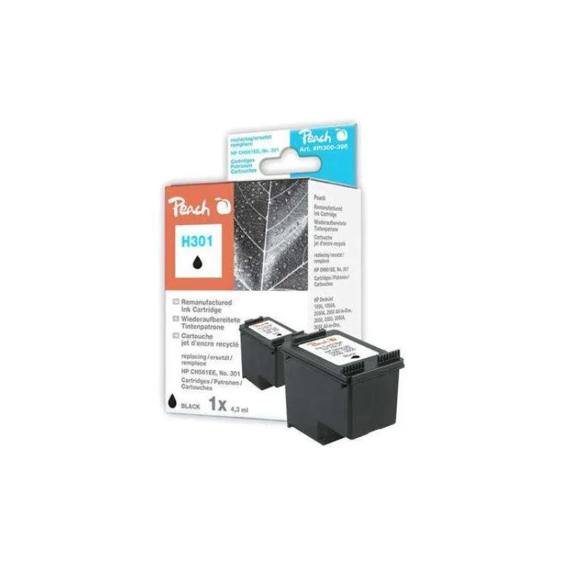 PEACH kompatibilní cartridge HP CC561EE, No.301, black, 5.7ml (316238)