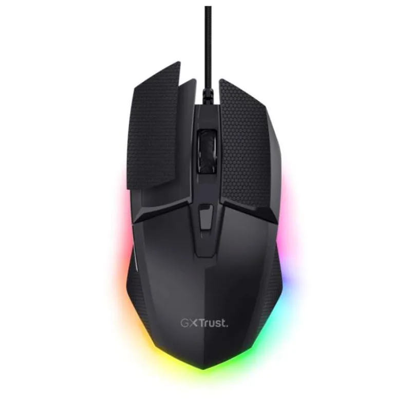 Trust GXT 121 Felox+/Herná/Optická/Pre pravákov/10 000 DPI/Drôtové USB-A/Čierna (25603)