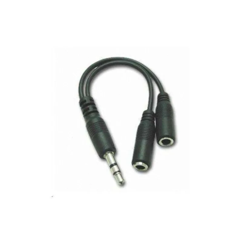 PremiumCord Kabelová rozdvojka 3,5 Jack M - 2xF 10cm (kjr-02a)