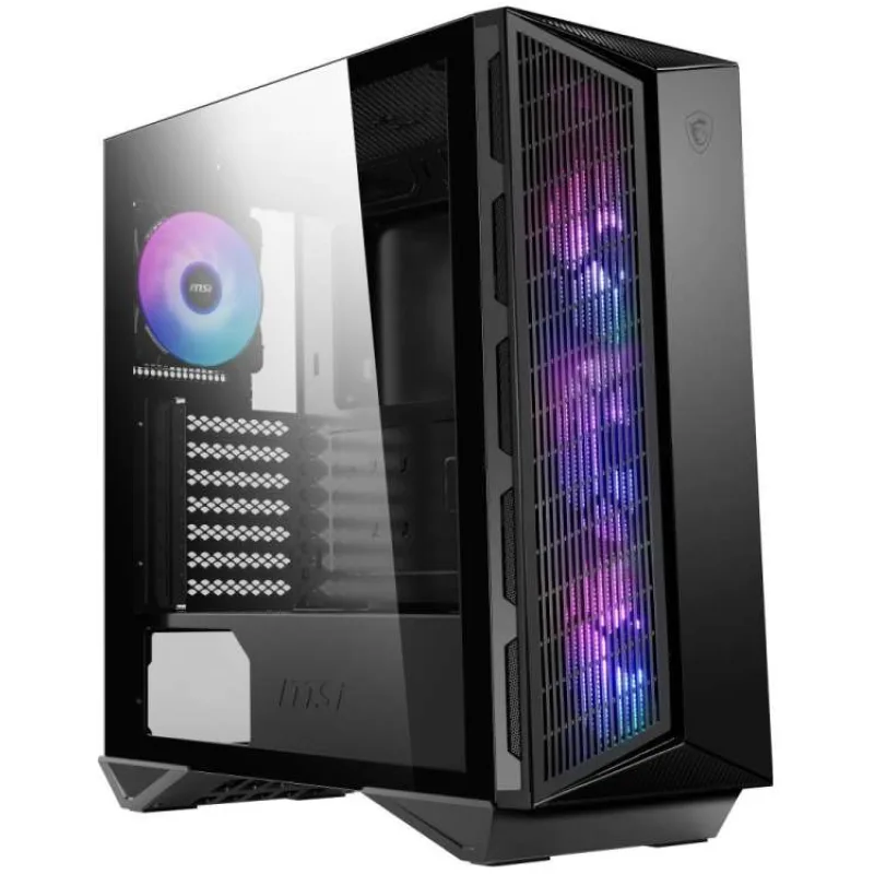 MSI skříň MPG GUNGNIR 111R/ bez zdroje/ levé temperované sklo/ 4x 120 mm ARGB fan/ 1x USB-C/ 2x USB3.2/ černá (306-7G10X21-W57)