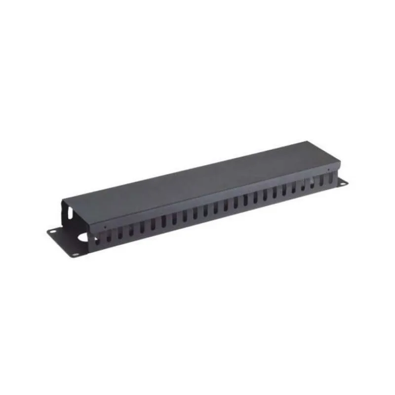 XtendLan Vyvazovací panel 2U, celokovový s krytem, 9x4,5cm (CMP2USTEEL-B)