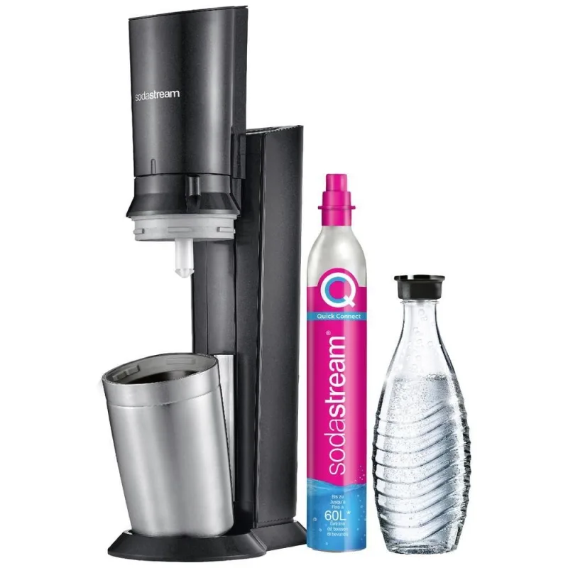SodaStream Crystal 3.0 výrobník sody, 0,6l skleněná karafa, bombička…