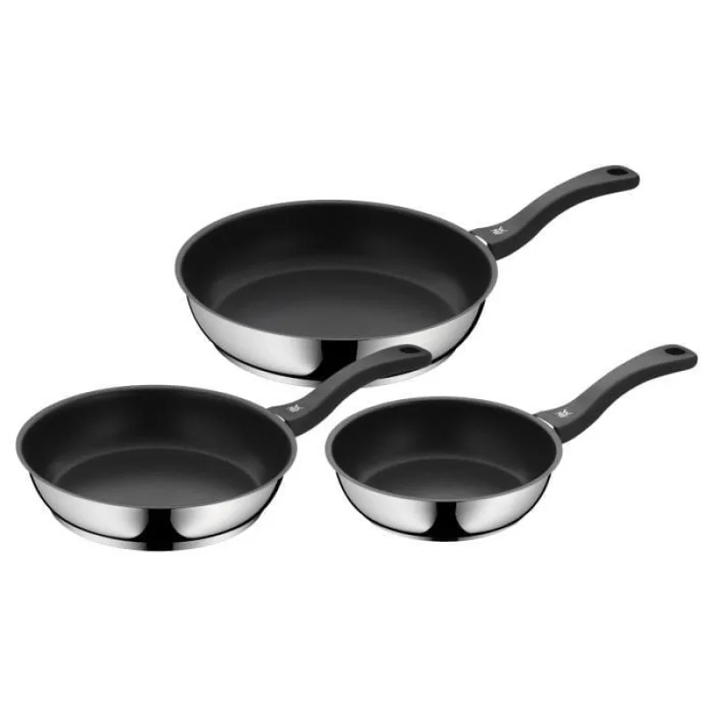 WMF sada pánví Devil, 3 kusy, 20 cm + 24 cm + 28 cm, nerezová ocel…