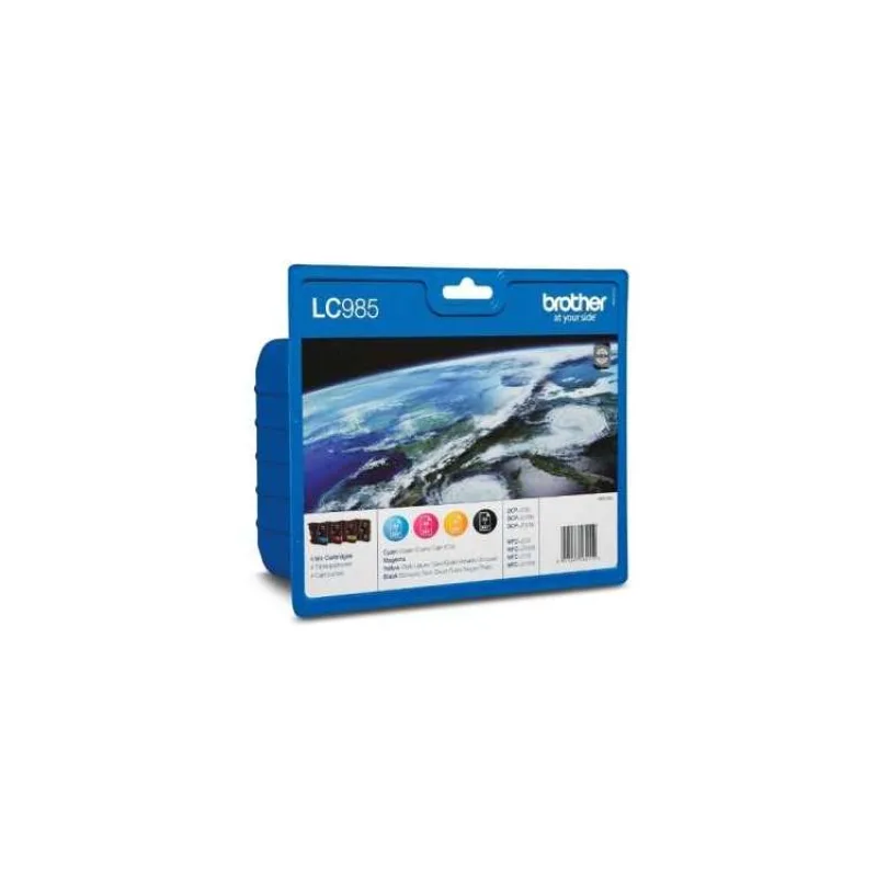 BROTHER inkoustová náplň LC-985 VALBP/ multipack/ Černá + tři barvy (LC985VALBP)