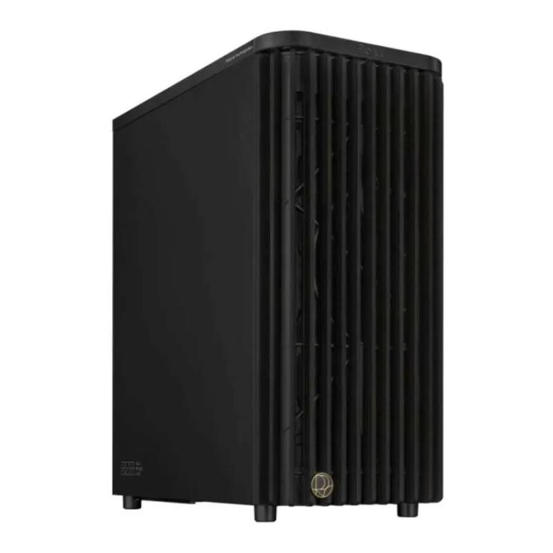 ASUS case PROART PA401 WOOD METAL, Mid Tower, ATX, 1xUSB-C Gen2x2, 2xUSB 3.0, 2x 160mm Fan, 1x 120mm Fan, černá (90DC00M0-B39010)