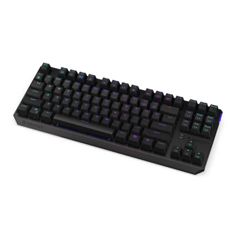 ENDORFY herná klávesnica Thock TKL Wireless / red sw. / bezdrôtová / mechanická / US layout / čierna aRGB (EY5A080)