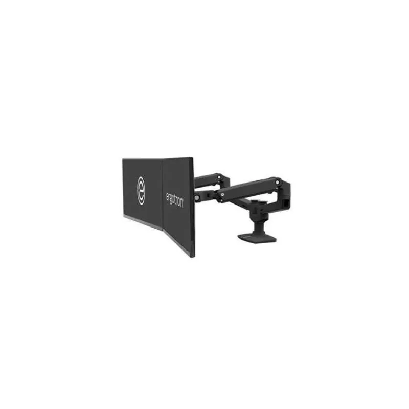 ERGOTRON LX Dual Side-by-Side Arm (matte black), stolní ramena pro 2 lcd. max. 27", flexibilní , černé (45-245-224)