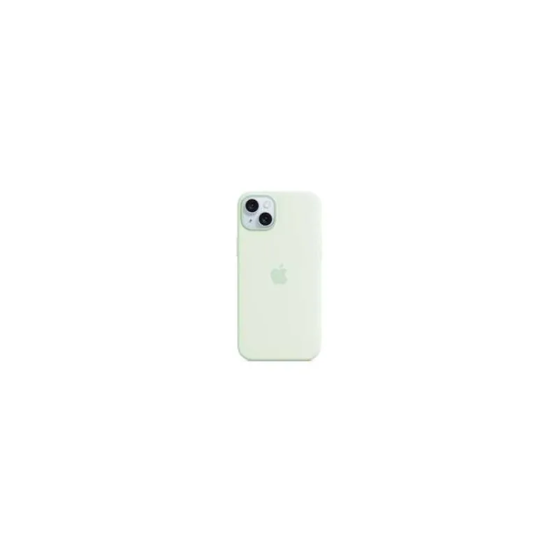 iPhone 15 Plus Silicone Case with MagSafe - Soft Mint (MWNG3ZM/A)