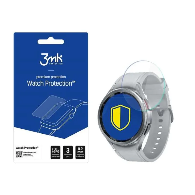 3mk hybridní sklo Watch Protection FlexibleGlass pro Samsung Galaxy Watch6 Classic 47mm (5903108533416)