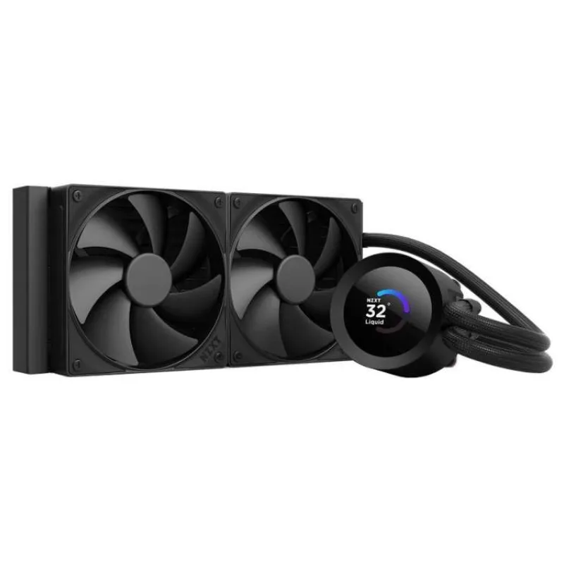 NZXT vodní chladič Kraken 240 / 2x120mm fan / 4-pin PWM / LCD disp. / 6 let (RL-KN240-B2)