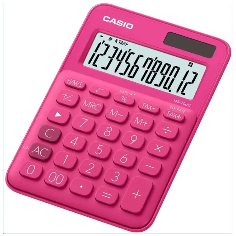 CASIO kalkulačka MS 20UC RD, Stolní kalkulátor (MS 20UC RD)