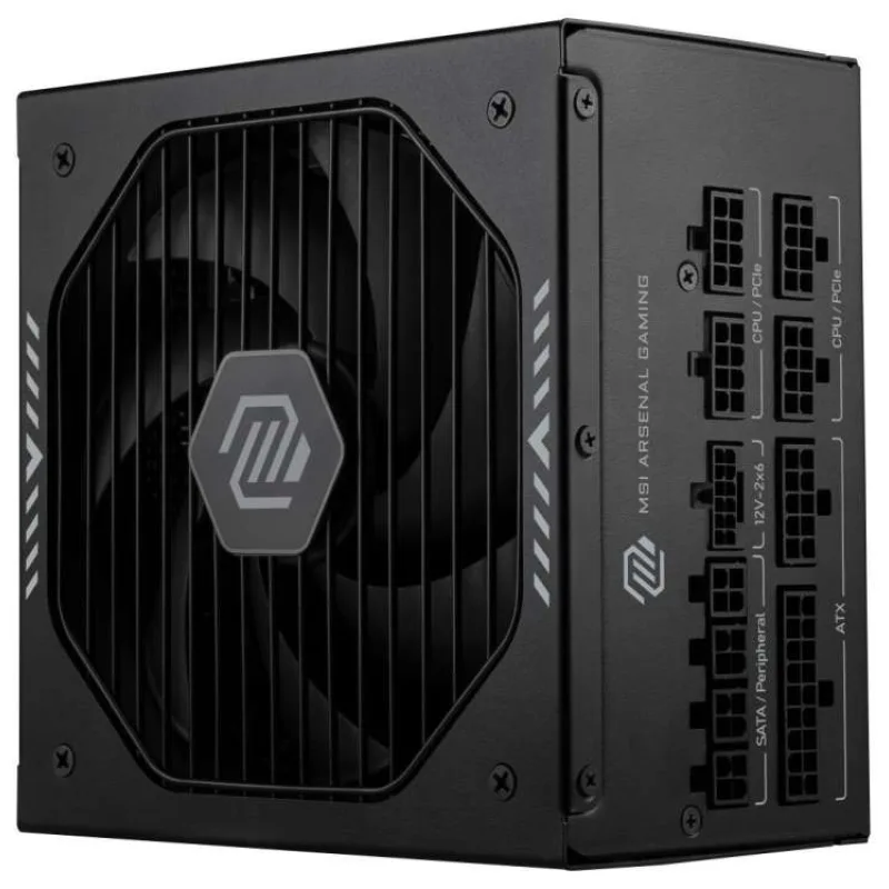 MSI zdroj MAG A1000GLS PCIE5/ 1000W/ ATX3.1/ akt. PFC/ 7 let celk. záruka/ 135mm fan/ modulární kabeláž/ 80PLUS Gold (306-7ZPIX11-CE0)