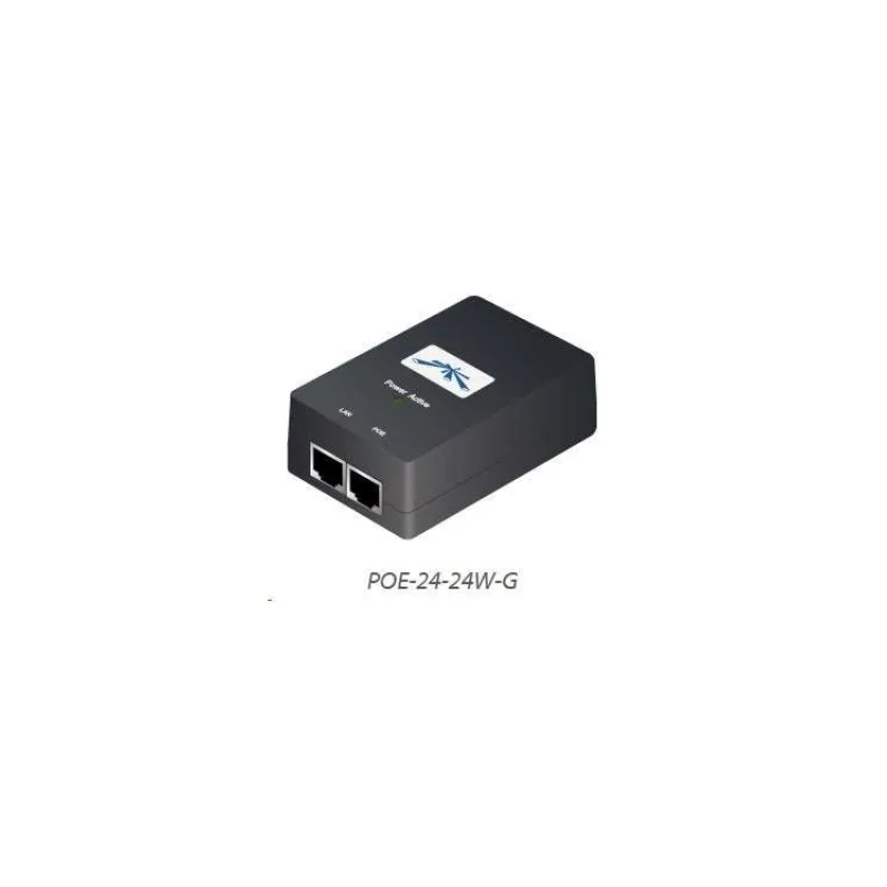UBNT POE-24-24W-G [Gigabitový PoE adaptér, 24V/1A (24W), vrátane. napájací kábel] (POE-24-24W-G-EU)
