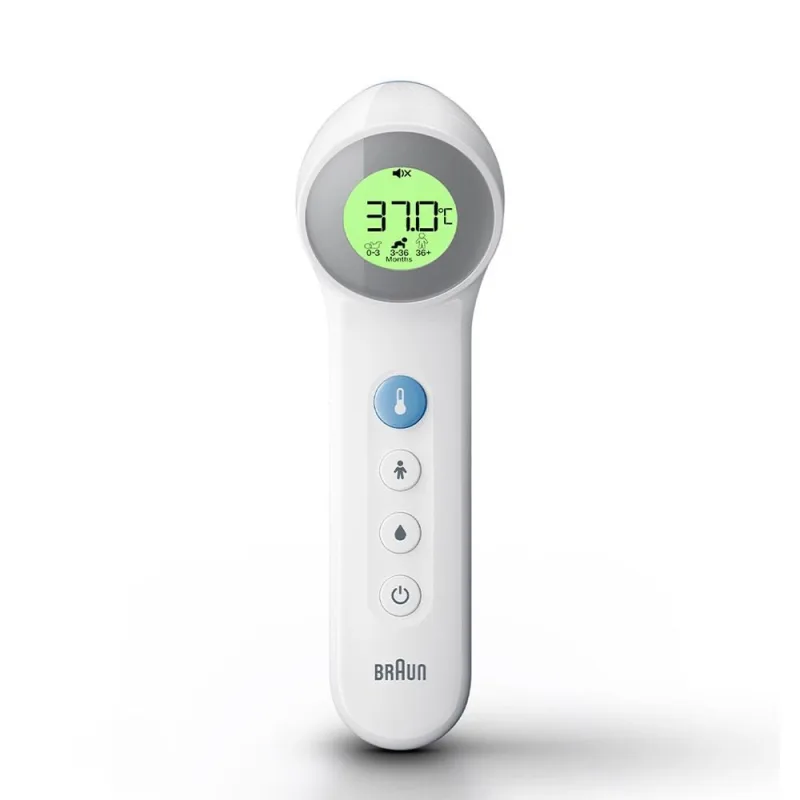 Braun BNT400WE bezkontaktní teploměr, Age Precision, tichý režim,…