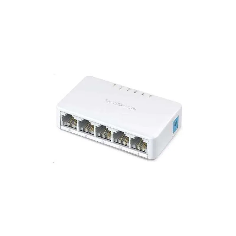 5-Port 10/100Mbps Desktop Switch SPEC: 5× 10/100 Mbps Ports, Plastic Case FEATURE: Plug and Play (MS105)