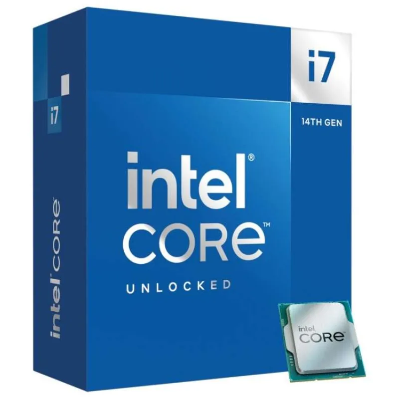 INTEL Core i7-14700KF / Raptor Lake R / LGA1700 / max. 5,6GHz / 8P+12E/28T / 33MB / 125W TDP / bez VGA / BOX bez chladič (BX8071514700KF)