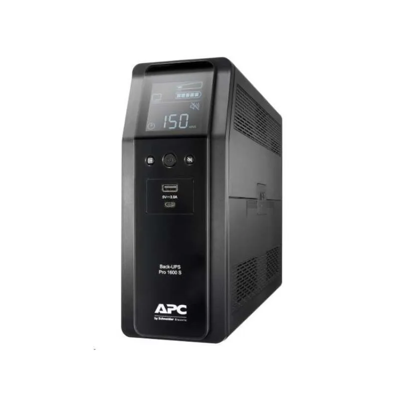 APC Back UPS Pro BR 1600VA, Sinewave, 8 Outlets, AVR, LCD interface (BR1600SI)
