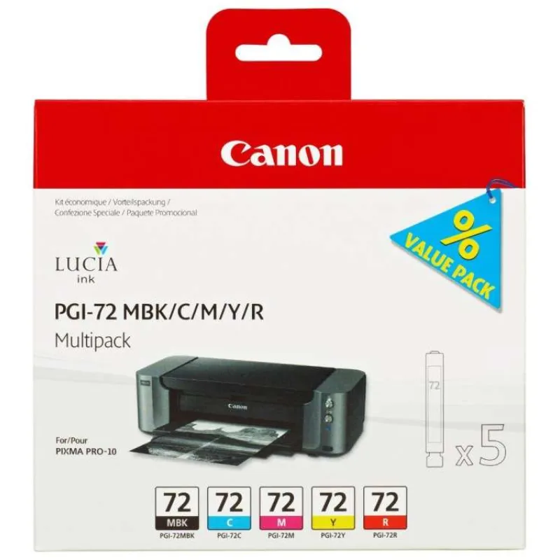Canon PGI-72 MBK/C/M/Y/R Multi Pack (6402B009)