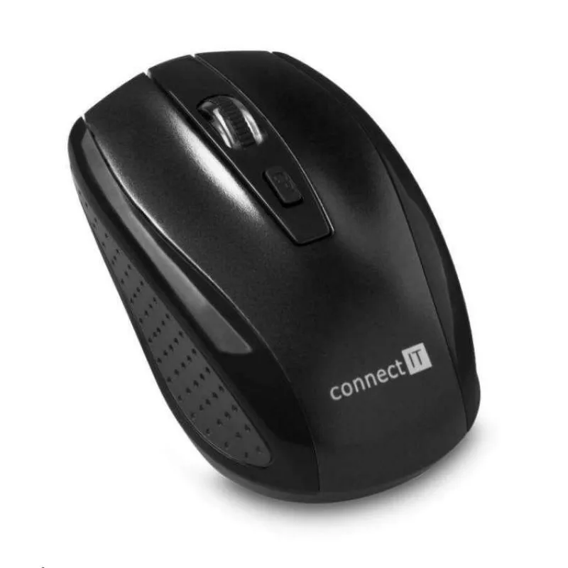 CONNECT IT Bezdrátová optická myš (+ 2x AAA baterie zdarma), černá (CI-1223)