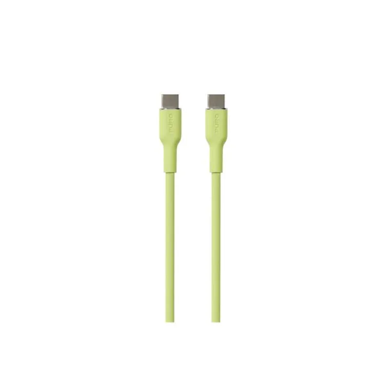 Puro kábel Soft Silicone Cable USB-C to USB-C 1.5m - Light Green (PUUSBCUSBCICONLGRN)