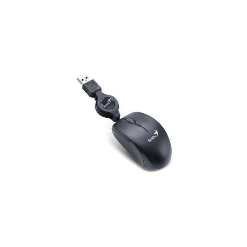 GENIUS Micro Traveler V2/Cestovná/Optická/1 200 DPI/Drôtová USB/Čierna (31010125105)