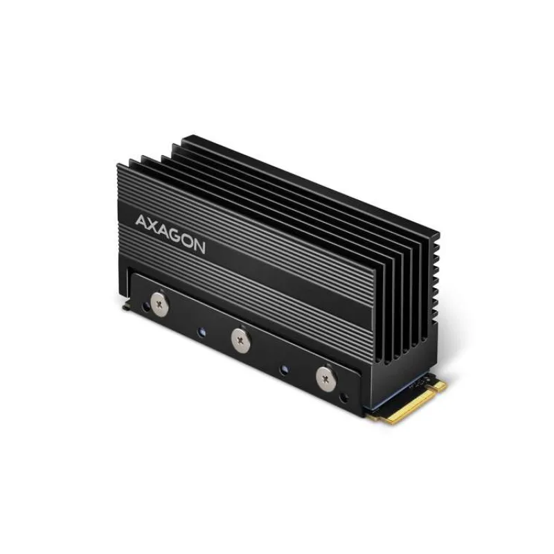 AXAGON CLR-M2XL, hliníkový pasivní chladič pro oboustranný M.2 SSD disk, výška 36 mm (CLR-M2XL)