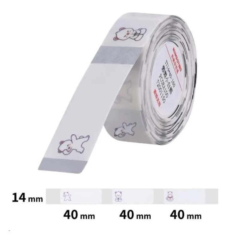 Niimbot průhledné štítky T 14x40mm 160ks Medvídě pro D11, D11-M, D110, D110-H (A2G88778801)