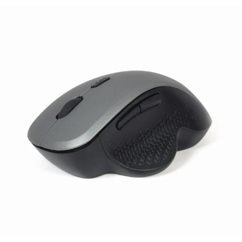 GEMBIRD myš MUSW-6B-02, černo-stříbrná, bezdrátová, USB nano receiver…