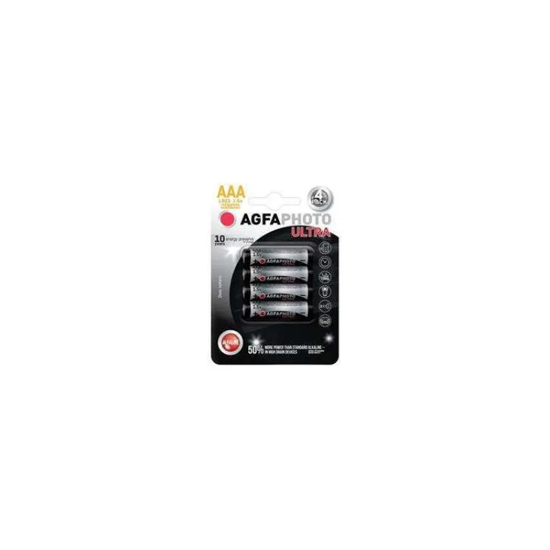 AgfaPhoto Ultra alkalická batéria 1.5V, LR03/AAA, blister 4ks (AP-LR03U-4B)