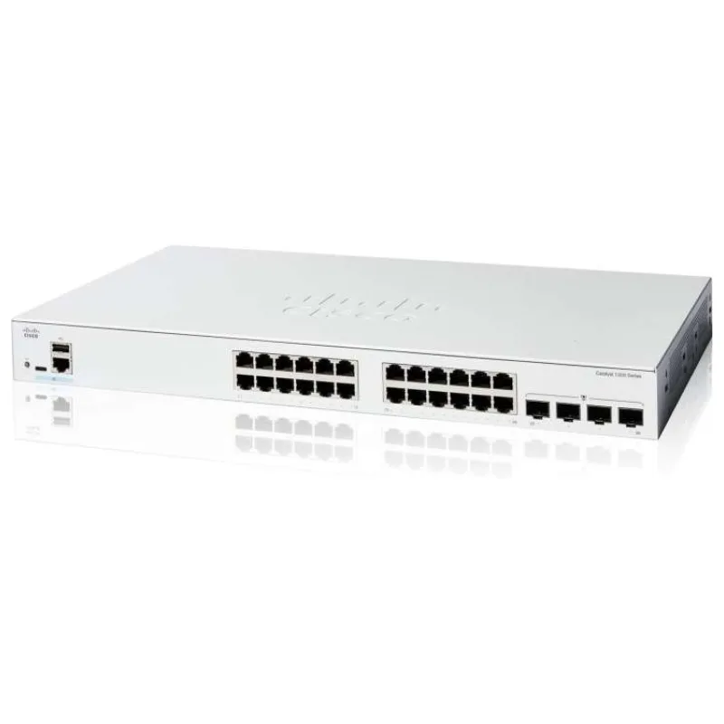 Cisco Catalyst switch C1200-24T-4X (24xGbE,4xSFP+,fanless) - REFRESH (C1200-24T-4X-RF)