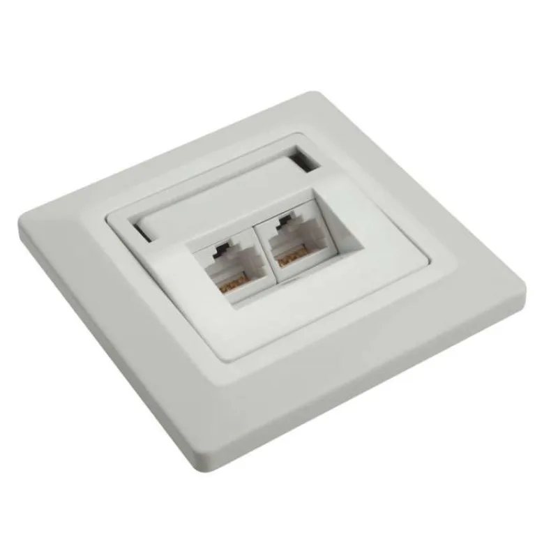 Solarix Eth.Zás. pod om. 2xRJ45 STP c5e úhel 45 (23100092)