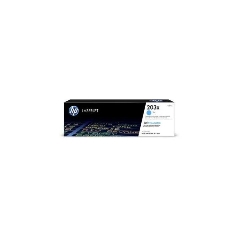 CF541X Originálna azúrová tonerová kazeta HP 203X LaserJet s vysokou výťažnosťou (CF541X)