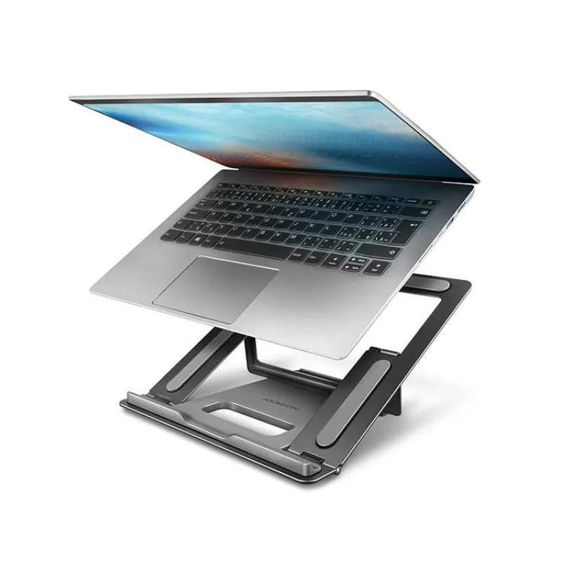 AXAGON STND-L, kovový stojan pre notebooky 10"-17.3", 4 nastaviteľné výšky, sivý (STND-L)