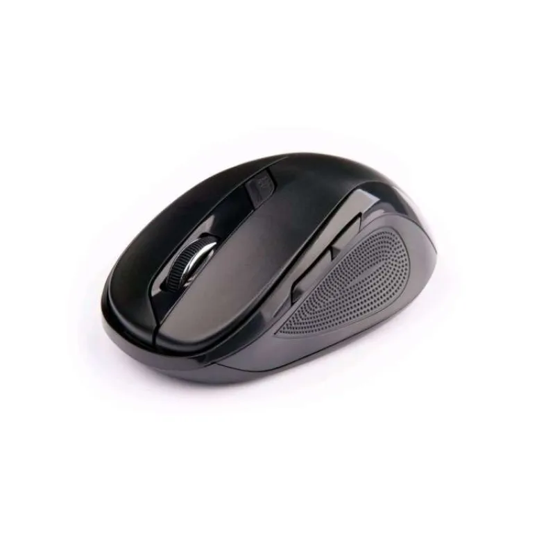 Myš C-TECH WLM-02, čierna, bezdrôtová, 1600DPI, 6 tlačidiel, USB nano receiver (WLM-02)