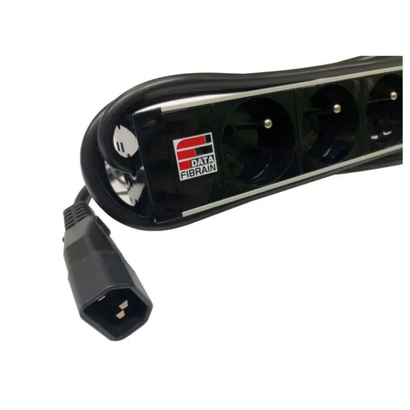 19" Napájací panel 9x 230V, IEC320 C14 1U M6 3m (96087)