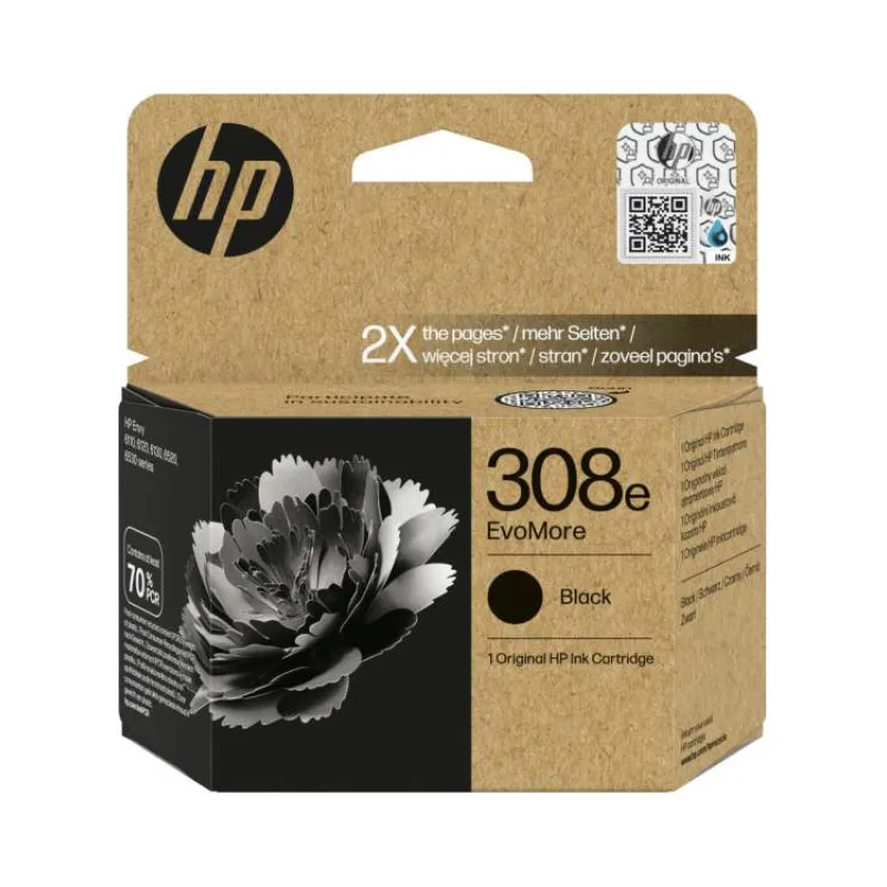 KAZETA HP 7FP22UE Čierna No.308e EvoMore (320 str.) (7FP22UE)