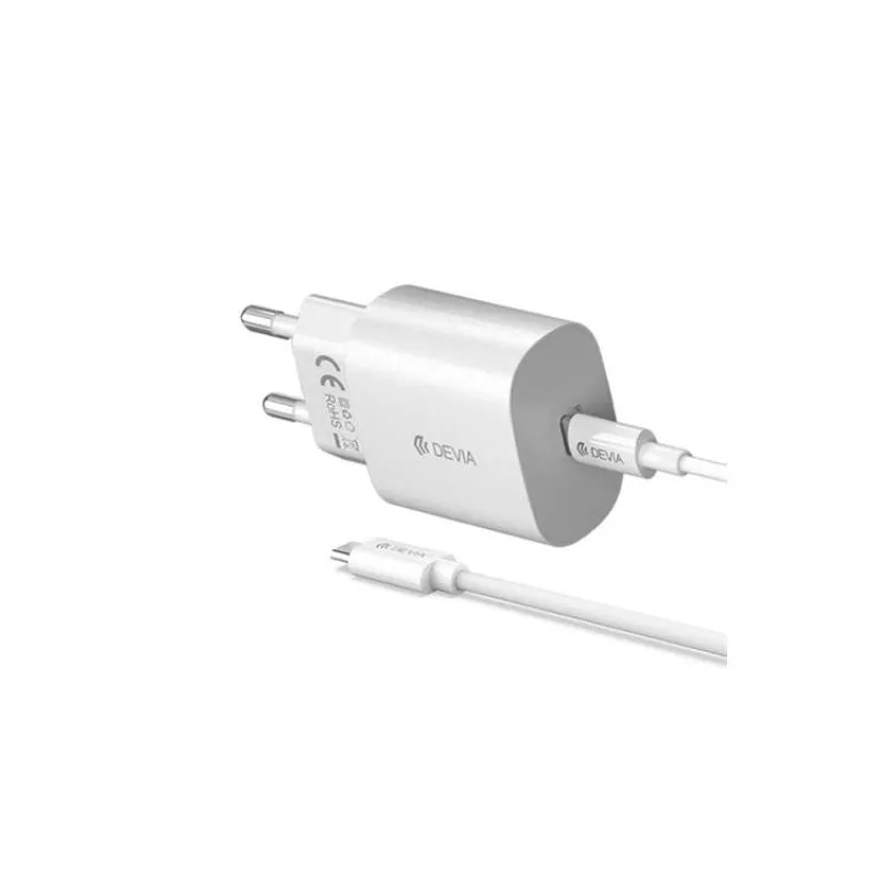 Devia sieťová nabíjačka Smart Series PD 25W with USB-C Cable - White (6938595383373)