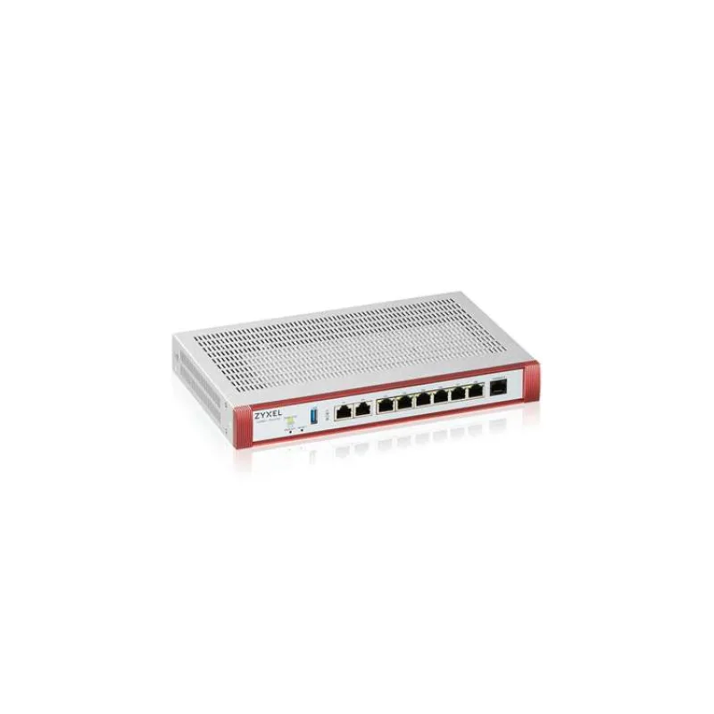 Zyxel USG FLEX 200H Series, User-definable ports with 2*2.5G & 6*1G, 1*USB with 1 YR Entry Defense Pack (USGFLEX200H-EU0101F)