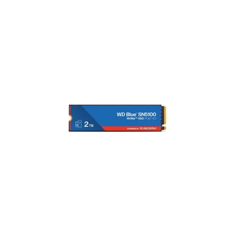 WD Blue SN5100 2TB SSD Powered by SANDISK / NVMe M.2 PCIe Gen4 / Interní / chladič / M.2 2280 (WDS200T5B0E-00CPE0)