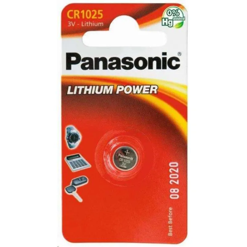 PANASONIC Lithiová baterie (knoflíková) CR-1025EL/1B 3V (Blistr 1ks) (330090,00)