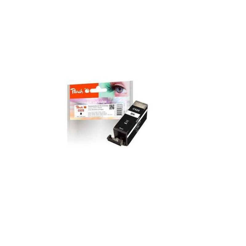 PEACH kompatibilní cartridge Canon PGI-520BK, Black, 19 ml (313923)