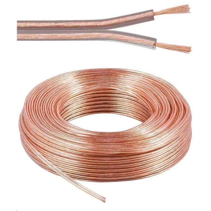 PremiumCord Kabely na propojení reprosoustav 99,9% měď 2x1,5mm2 50m (kjpr-01-50)