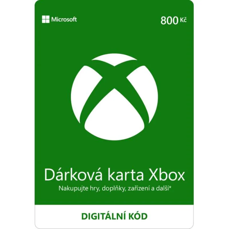 ESD XBOX - Dárková karta Xbox 800 Kč (K4W-01598)