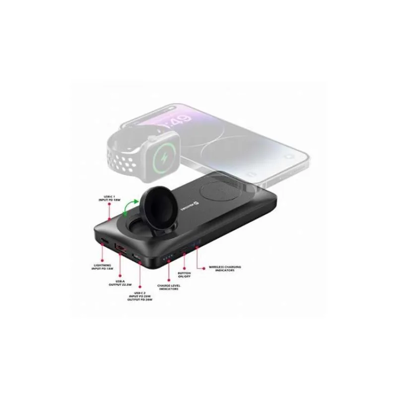 SWISSTEN POWER BANK 10000 mAh 2v1 PRO APPLE WATCH A MAGSAFE (22013973)