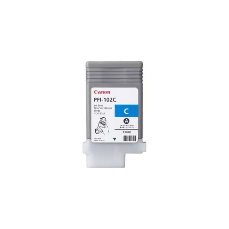 kazeta CANON PFI-102C cyan iPF 500/510/600/605/610/650/655/700/710/720/750/755/760/765, LP 17/24 (130 ml) (0896B001)