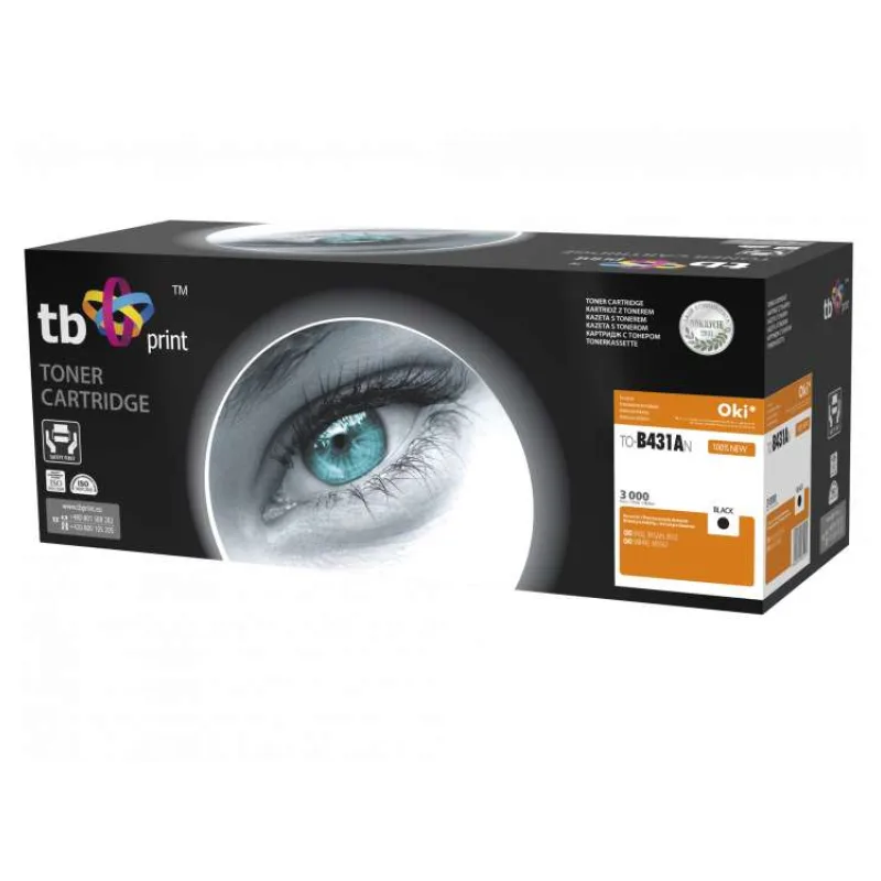 Toner TB kompat. s OKI B411/431, čierna, new (TO-B431AN)