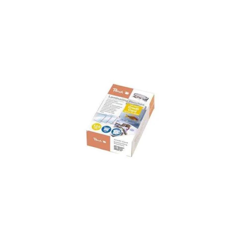 PEACH laminovací folie lesklé, 100ks Credit Card, 54x86mm, 125mic, lesklé (PP525-07)