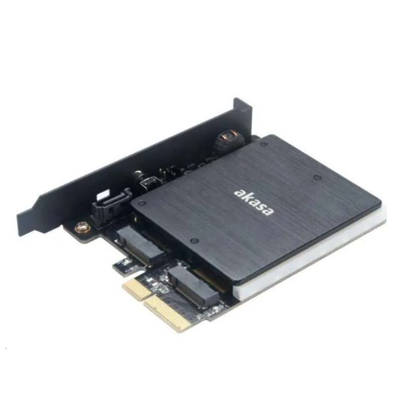 AKASA adaptér M.2 do PCIex s chladičom RGB (AK-PCCM2P-03)