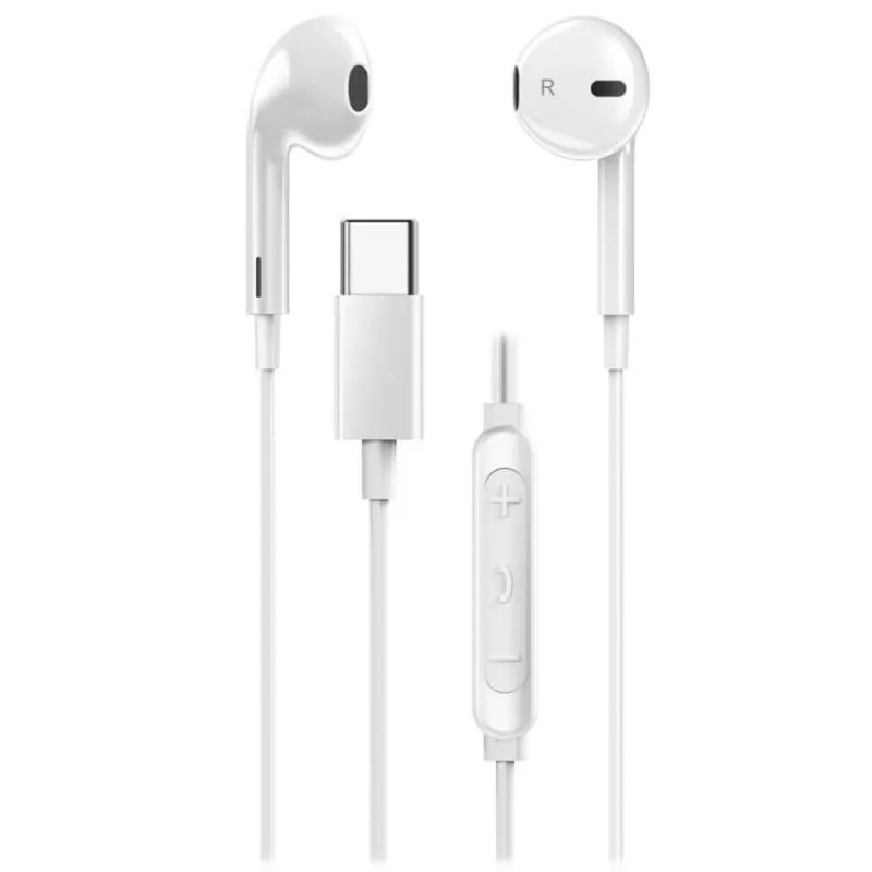 Genius HS-M365 bílý, Headset, drátový, do uší, mikrofon, ovládání hlasitosti, USB-C, bílý (31710030401)