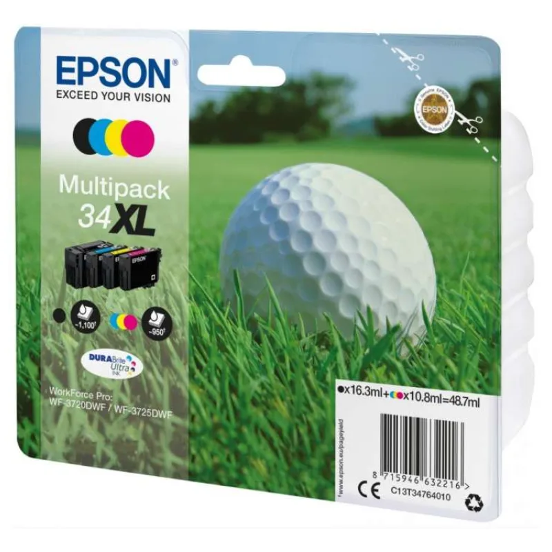 Epson Multipack 4-colours 34XL DURABrite Ultra Ink (C13T34764010)
